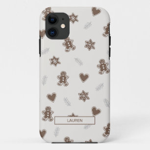 Modernes neutrales Lebkuchen Weihnachtsnachtsnacht Case-Mate iPhone Hülle