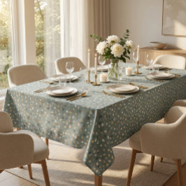 Modernes, neutrales Terrazzo-Muster Tischdecke