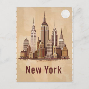 modernes New York Postkarte