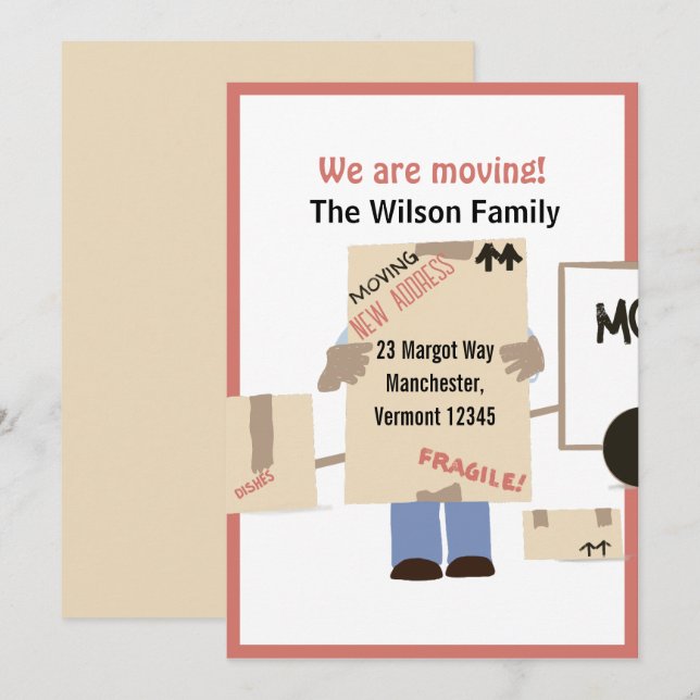 Modernes Niedlich bewegen wir uns Ankündigung (Vorne/Hinten)