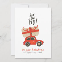 Modernes Niedlich-Chic Weihnachtsgeschenk Red Car