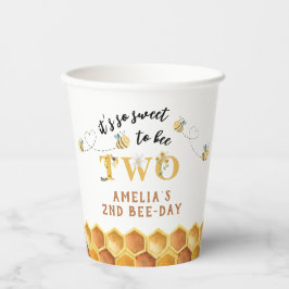 Modernes Niedlich Es ist so süß, 2. Geburtstag zu  Pappbecher