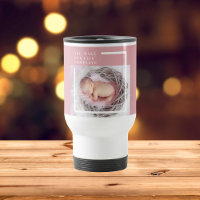 Modernes Niedliches Baby-Foto | Rosa und Weiß | An