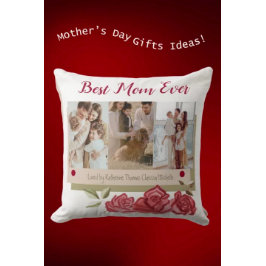 Modernes, Niedliches Foto mit floralen Flora und F Kissen