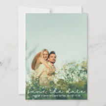 Modernes Niedliches Foto Save the Date Card Magnet