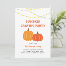 Modernes Niedliches Halloween Pumpkin Carving Part