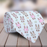 Modernes Niedliches Kaninchenmuster Krawatte<br><div class="desc">Farbenfrohe Niedliche Hasen-Muster Krawatte.. Dieses hellblaue und farbenfrohe Kaninchendesign ist ein tolles Geschenk für Ehemann oder Freund. Sie können die Hauptfarbe ändern und die Größe des Bildes mit dem Werkzeug Bearbeiten verändern.</div>