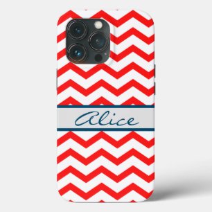 Modernes niedliches Muster mit Monogramm Schriftze Case-Mate iPhone Hülle