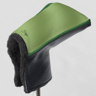 Modernes niedliches Tiefengrün-Wellenmuster Golf Headcover