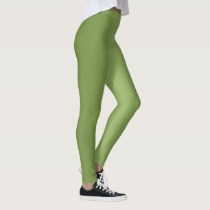 Modernes niedliches Tiefengrün-Wellenmuster Leggings