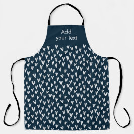 Modernes Niedliches White Girly Small Hörmuster Schürze
