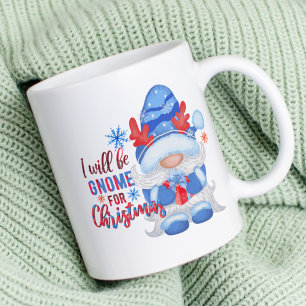 Modernes Nordic Niedlich White Red Gnome Hygge Wei Kaffeetasse