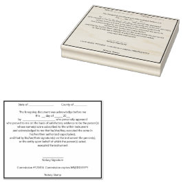 Modernes notarisches Siegel Gummistempel