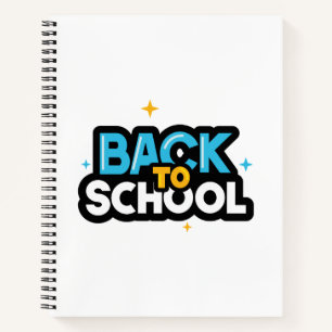 Modernes Notizbuch Journal Zurück zur Schule