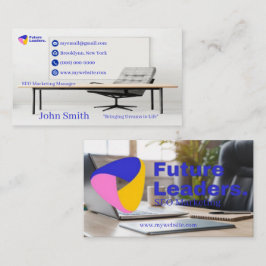 Modernes Office Desk Future Leaders SEO Marketing Visitenkarte