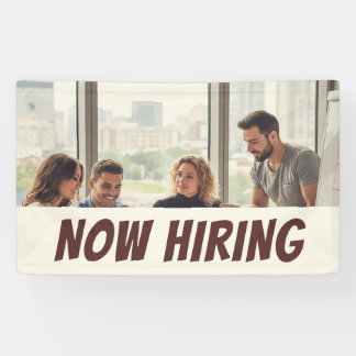 Modernes Office HIRING Banner Beruflich Team