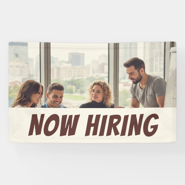 Modernes Office HIRING Banner Beruflich Team (Horizontal)