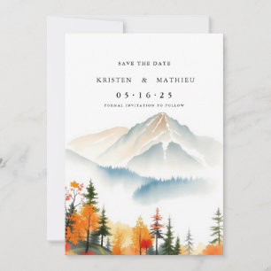 Modernes Online-Gebirge Save The Date