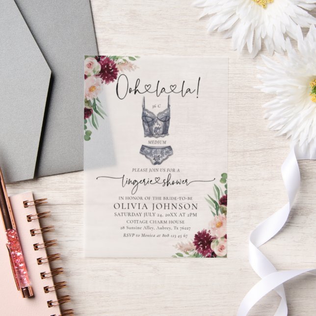 Modernes Ooh la Bra Lingerie Brautparty (Hochzeit)