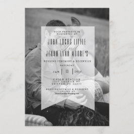 Modernes optisches Banner | Einladung zum Hochzeit