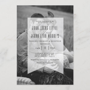 Modernes optisches Banner   Einladung zum Hochzeit