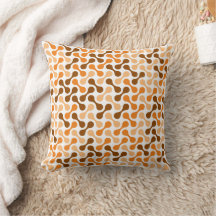 Modernes Orange Brown Geometric Metaball Muster