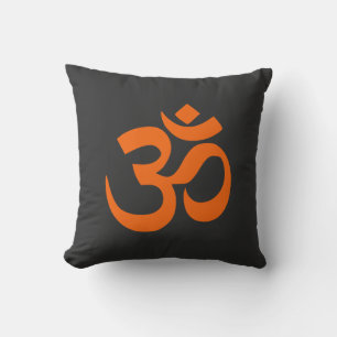 Modernes Orange Om Kissen