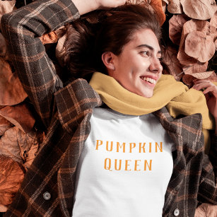 Modernes Orange Pumpkin Queen Best Gift T-Shirt