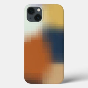 Modernes, orangefarbenes, gelbbeiges Muster Case-Mate iPhone Hülle