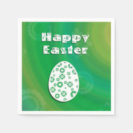 Modernes Ostereier Retro Papier Art Serviette
