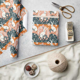 Modernes Osterhaus Geschenkpapier