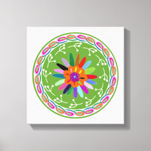 Modernes Otomi-Design Leinwanddruck