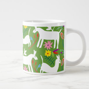 Modernes Otomi-Design   Llama Donkey Design Jumbo-Tasse