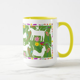 Modernes Otomi-Design   Llama Donkey Design Tasse