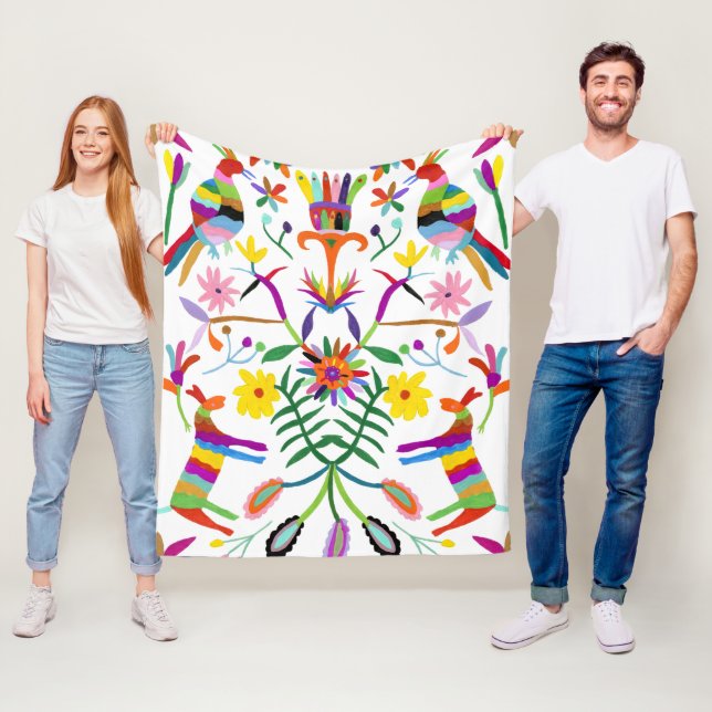 Modernes Otomi I Fleecedecke (Beispiel)