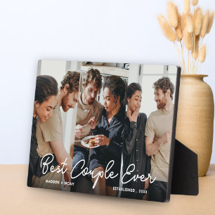 Modernes Paar 3 Foto Collage Bestes Paar je Fotoplatte