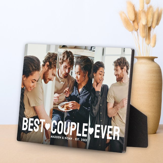Modernes Paar 3 Foto Collage Bestes Paar je Fotoplatte (Von Creator hochgeladen)