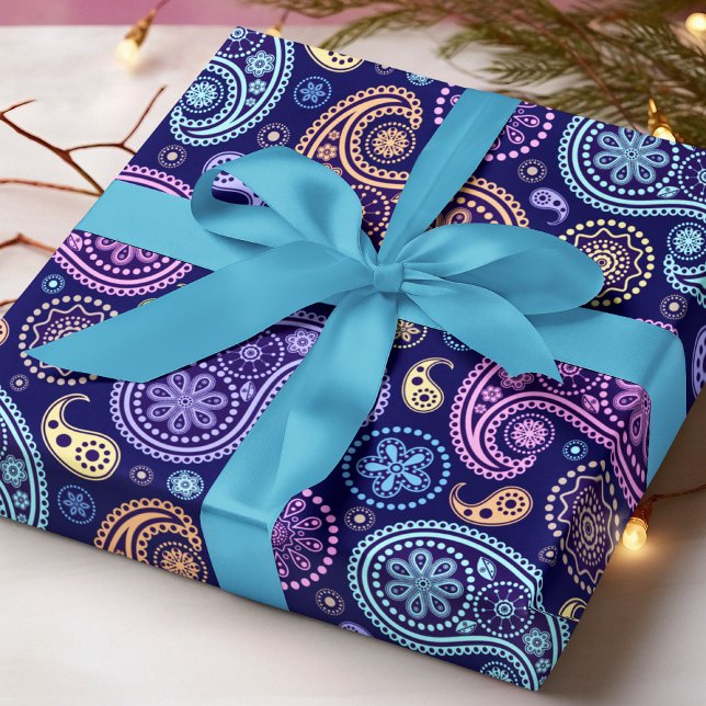 Modernes Paisley-Muster Geschenkpapier (Von Creator hochgeladen)