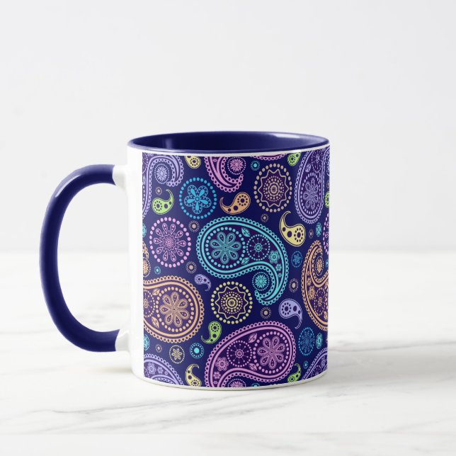 Modernes Paisley-Muster Tasse (Links)