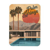 Modernes Paradies Mitte des Jahrhunderts: Palmspri