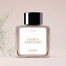 Modernes Parfüm-Etikett mit elegantem Produktetike Quadratischer Aufkleber