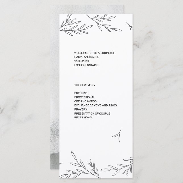 Modernes Party-Flachprogramm Programm (Vorne/Hinten)