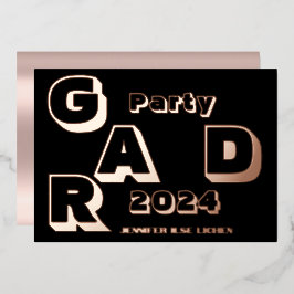 MODERNES PARTY FOLIENEINLADUNG