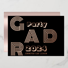 MODERNES PARTY FOLIENEINLADUNG