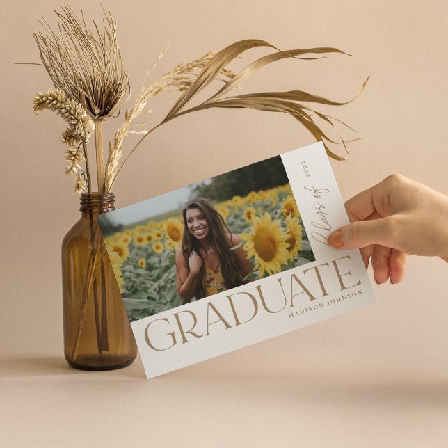 Modernes Party für Abschluss-Foto Einladung (Von Creator hochgeladen)