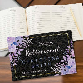 Modernes Party für Blumenpastell Gästebuch