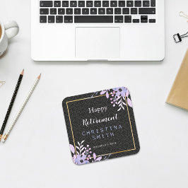 Modernes Party für Blumenpastell Rechteckiger Pappuntersetzer