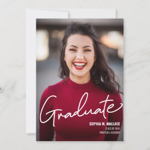 Modernes Party für das Graduate Foto Einladung