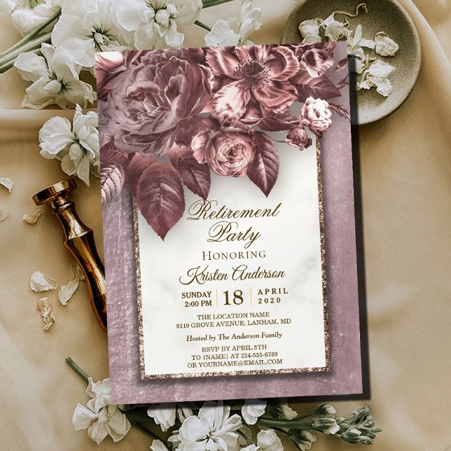 Modernes Party für die Kalligrafie Einladung (Von Creator hochgeladen)