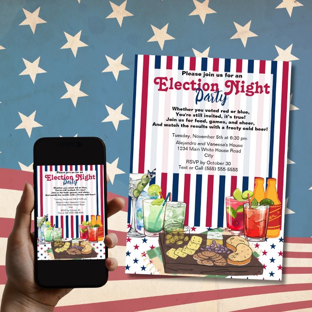 Modernes Party für die Nacht 2024 Einladung (Von Creator hochgeladen)